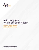 Auld Lang Syne, We Reflect Upon a Year SATB choral sheet music cover